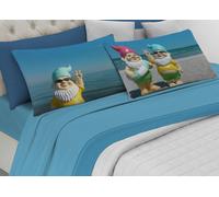 Parure Completo Lenzuola Letto Stampa Digitale 2 Piazze Cotone Spin-Off Vari Dis