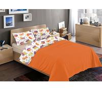 Parure Completo Lenzuola Puro Cotone Letto Modello Gatti RP Made In Italy