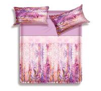 Parure Copripiumino 205x205cm con Federe Biancaluna Miss Terry Kira cotone 100%