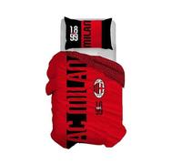 Parure Copripiumino AC Milan Ufficiale Letto Singolo 1 piazza LOGO