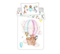 Parure copripiumino Baby Animali Double Face in mongolfiera lettino