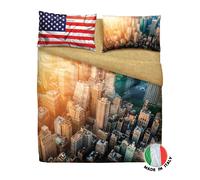 Parure Copripiumino Bassetti Matrimoniale Linea IMAGE 100% Cotone Made in Italy