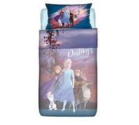 Parure Copripiumino Completo Lenzuola Avengers Frozen Spiderman Disney Letto Singolo 100% Puro Cotone Bambini Supereroi Set Lenzuolo Sacco Federa Camera Piazza Biancheria Cameretta (Frozen)