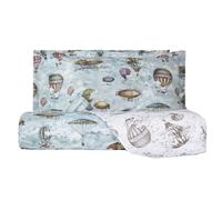 Parure copripiumino con federe MIRABELLO Zeppelin azzurro