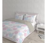 Parure Copripiumino Fantasy 100% Microfibra, Molecole, Matrimoniale