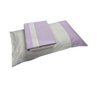 Parure Copripiumino Happidea Matrimoniale Bicolor Glicine Perla Double Face