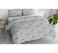 Set Copripiumino Singolo Cotone Ida, lavorato in Italia - Parure Copri Piumino - Sacco Piumone 150x200cm con Doppia Patella e Federe Cuscino (Singolo, marte)