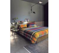 Parure copripiumino in cotone percalle tinto in filo