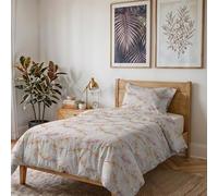 Parure Copripiumino KARMA Letto Piazza e Mezza 100% Poliestere lavorato in Italia - Set Copripiumino Sacco 200x200 cm + Patella e Federa 50x80 cm con Patella - BOUQUET ROSA