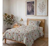 Parure Copripiumino KARMA Letto Piazza e Mezza 100% Poliestere lavorato in Italia - Set Copripiumino Sacco 200x200 cm + Patella e Federa 50x80 cm con Patella - PRINTEMPS
