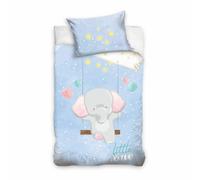 Parure Copripiumino Lettino Baby Elefante Azzurro