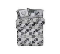 Parure Copripiumino Linea Pensieri Delicati In 100% Cotone Dis. Love Mountain
