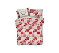 Parure Copripiumino Linea Pensieri Delicati In 100% Cotone Dis. Love Mountain