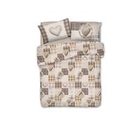 Parure Copripiumino Linea Pensieri Delicati In 100% Cotone Dis. Love Mountain