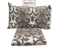 Parure Copripiumino Matrimoniale Flanella di Cotone Happidea Paisco Naturale