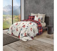 Parure Copripiumino Matrimoniale Infinity Alpino 255x200 cm 100% Cotone Complet