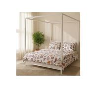 Parure Copripiumino Matrimoniale Puro Cotone Enrico Coveri Oak Rosa