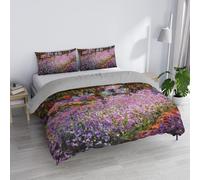 Parure Copripiumino Matrimoniale “Sogni d’Autore” 100% cotone, Made in Italy, 250×200 cm con Doppia Patella 50 cm + 2 Federe 50×80 cm con Patella Interna, Stampa Digitale - SD55