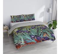 Parure Copripiumino Matrimoniale “Sogni d’Autore” 100% cotone, Made in Italy, 250×200 cm con Doppia Patella 50 cm + 2 Federe 50×80 cm con Patella Interna, Stampa Digitale - SD54