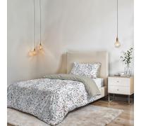 Parure Copripiumino NO STIRO FANTASY - prodotto in Italia - Set Copripiumino - Letto Piazza e Mezza, Microfibra - Sacco 200x200 cm + Patella e Federa 50x80 cm - Flor