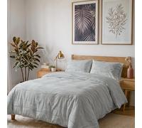 Parure Copripiumino NO STIRO KARMA - prodotto in Italia - Set Copripiumino - Letto Matrimoniale, Microfibra - Sacco 250x200 cm + Patella e 2 Federe 50x80 cm - BREZZA