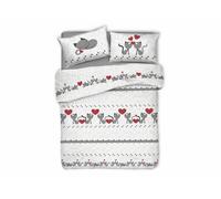 Parure Copripiumino Pensieri Delicati Letto Singolo In 100% Cotone "Gattini"