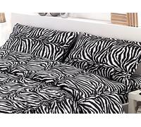 Parure Copripiumino Sacco Camera Letto In 100% Cotone Varie Fantasie RP Piazza 1-2 Zebrato