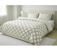 Parure Copripiumino Sacco Estate Inverno 100% Cotone Fantasia Pois