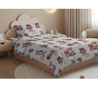 Parure Copripiumino Sacco Estate Inverno 100% Cotone Fantasia Teddy