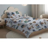 Parure Copripiumino Sacco Estate Inverno 100% Cotone Fantasia Teddy