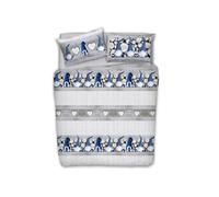 Parure Copripiumino Sacco In 100% Cotone Made Italy Fantasia Gnomi