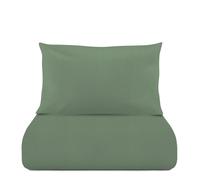 Parure copripiumino singolo verde Jersey melange verde