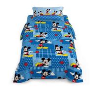 Parure Copripiumino Topolino Mickey Mouse Disney letto singolo 100% cotone