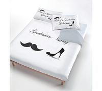 PARURE COPRIUPIUMINO DIGITAL STAMPATO IN DIGITALE MATRIMONIALE LADY GENTLEMAN