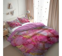 Parure da letto 3 pezzi, Set Copripiumino 150 x 220 cm, Set Separare Microfibra, Morbido ed Ipoallergenico, Inclusa Federa 50 x 80 cm, per 2 personeNeroMinimalismo Cerchio Ellisse