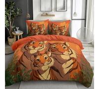 Parure da letto 3 pezzi, Set Copripiumino 220 x 240 cm, Set Separare Microfibra, Morbido ed Ipoallergenico, Inclusa Federa 50 x 80 cm, per 2 personeNeroDesign Disegno A Matita Macchia D'Inchiostro
