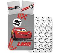 Parure da letto Disney Cars, copripiumino reversibile 100 x 135 cm + federa 40 x 60 cm, 100% cotone