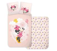 Parure da letto Disney Minnie per bambini, 100% cotone, copripiumino 100 x 135 cm + federa 40 x 60 cm