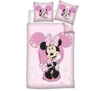 Parure da letto Disney Minnie Pink 1 persona, copripiumino 140 x 200 cm + federa 65 x 65 cm, in policotone