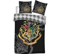 Parure da letto Harry Potter in microfibra, 140 x 200 cm, copripiumino + federa 63 x 63 cm, per bambini e adulti, morbido e leggero, Hogwarts, magia camera da letto (C)