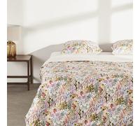 Parure da letto in cotone biologico con motivo vegetale multicolore 260x240 cm