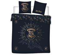 Parure da letto matrimoniale Harry Potter, copripiumino reversibile 2 persone 240 x 220 cm + 2 federe 65 x 65 cm, in policotone