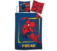 Parure da letto Spiderman in flanella, 100% cotone, copripiumino 140 x 200 cm + federa 65 x 65 cm, perfetta per l'inverno