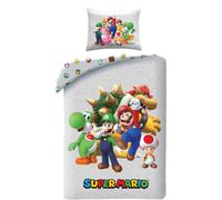 Parure da letto Super Mario Reversibile, copripiumino 140 x 200 cm e federa in p