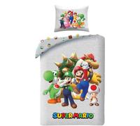 Parure da letto Super Mario Reversibile, copripiumino 140 x 200 cm e federa in p