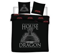 Parure de lit double réversible House of the Dragon - 220 cm x 240 cm