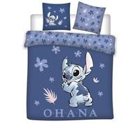 DISNEY - Duvet Cover 240x220cm - Stitch Ohama 100% NUOVO