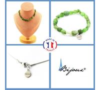 Parure Gioielli Braccialetto Collana 20 Perle Giada Nefrite Da Siberia Taglia