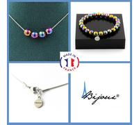Parure Gioielli Braccialetto Collana 4 Perle Ematite Multi 8 Mm. Taglia Perso