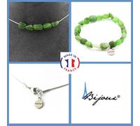 Parure Gioielli Braccialetto Collana 5 Perle Giada Nefrite Siberiano Taglia
